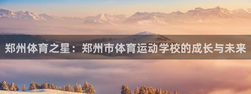 海南利记官网下载:郑州体育之星:郑州市体育运动学校的成长与未